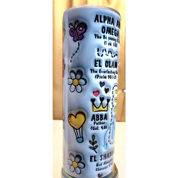 20 Oz Say HIS Name Drink Tumbler - Picture 2 of 7